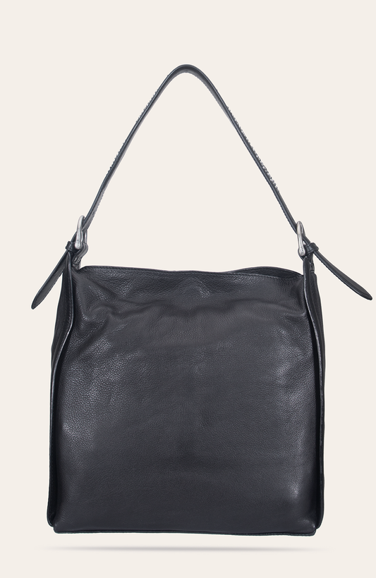 Women's Black Carla Studded Hobo Handbag | Frye Black