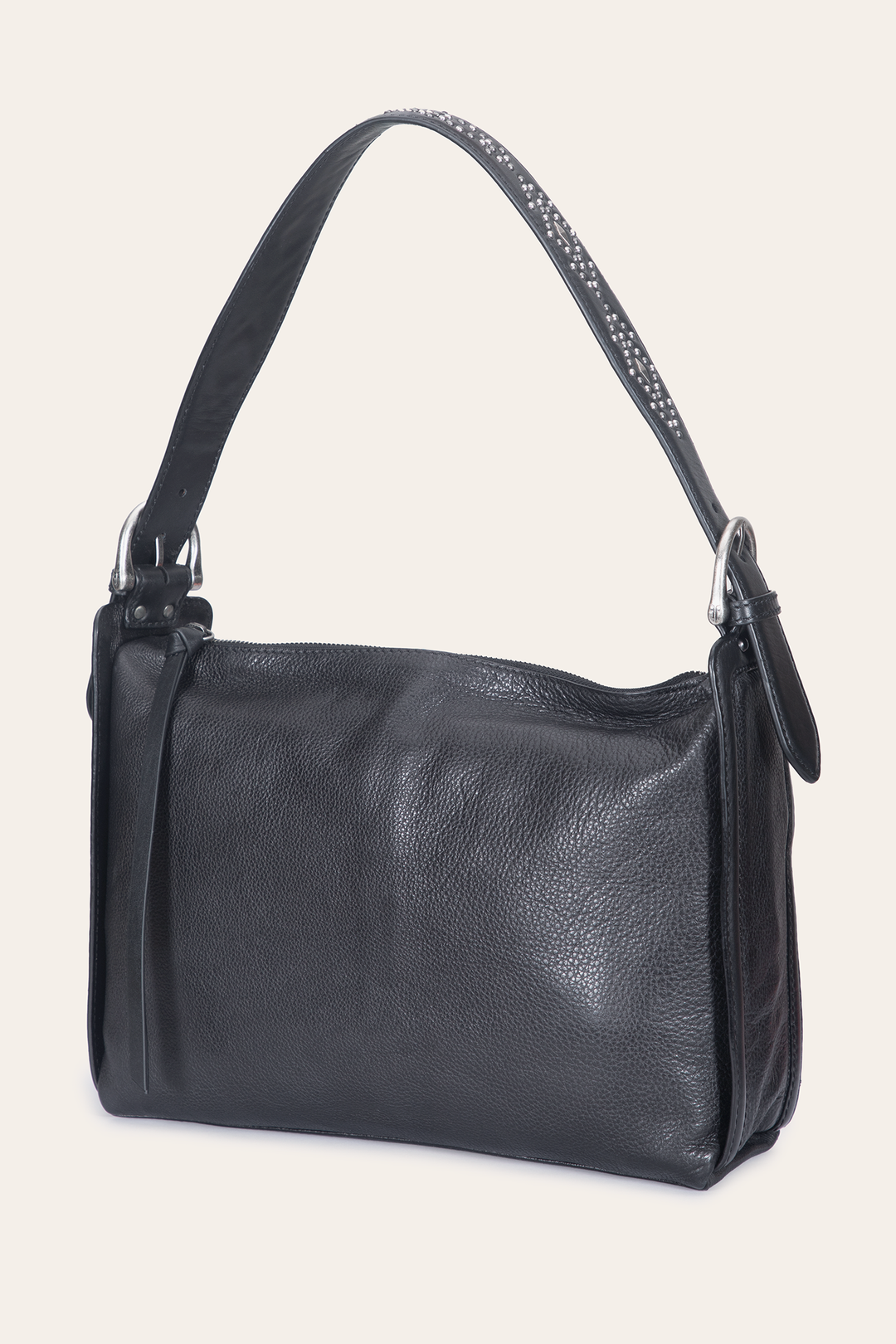 Women's Black Carla Studded Shoulder Bag | Frye Black