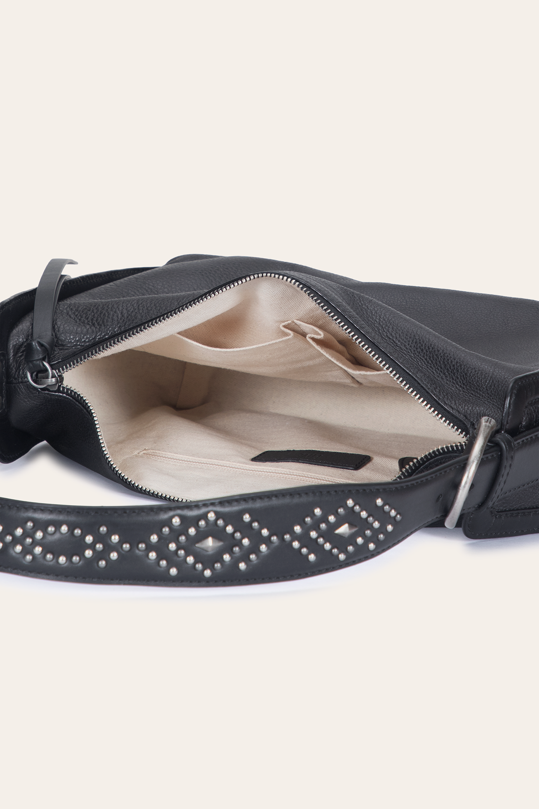 Women's Black Carla Studded Shoulder Bag | Frye Black