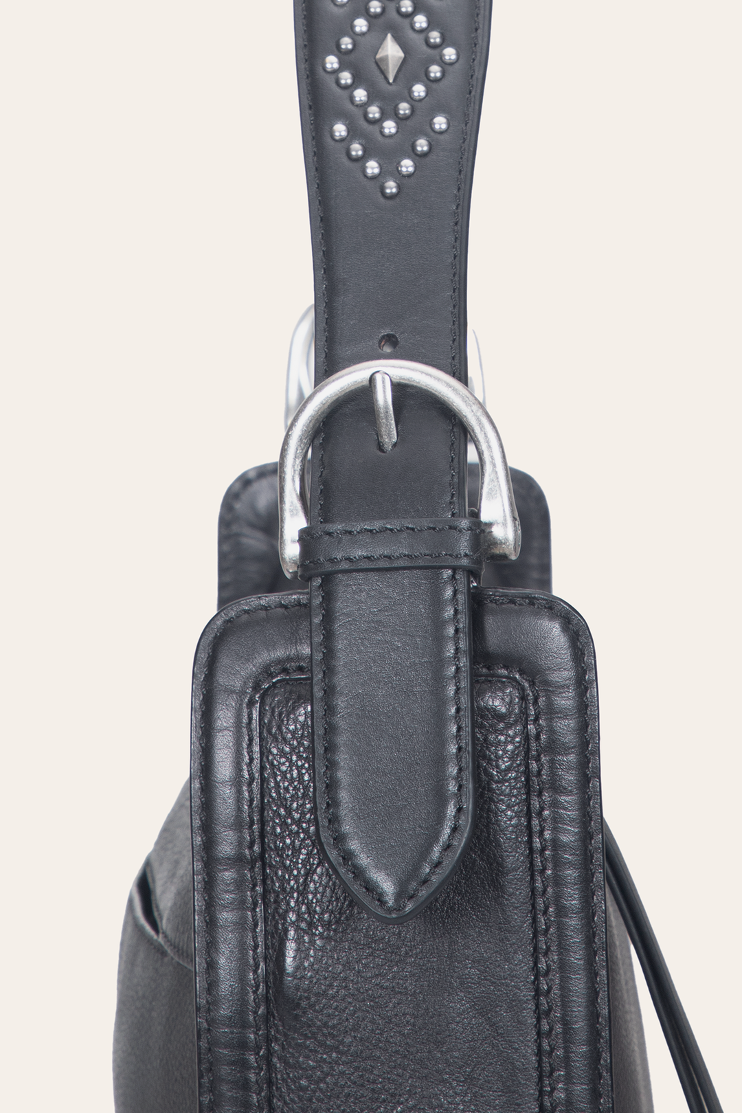 Women's Black Carla Studded Shoulder Bag | Frye Black