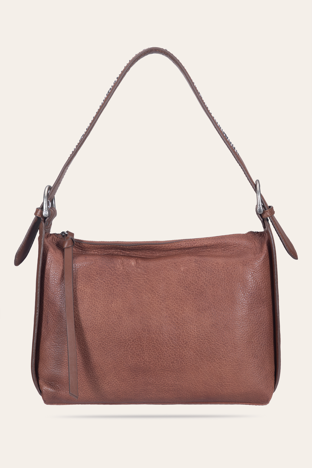 Women's Cognac Carla Studded Shoulder Bag | Frye Cognac
