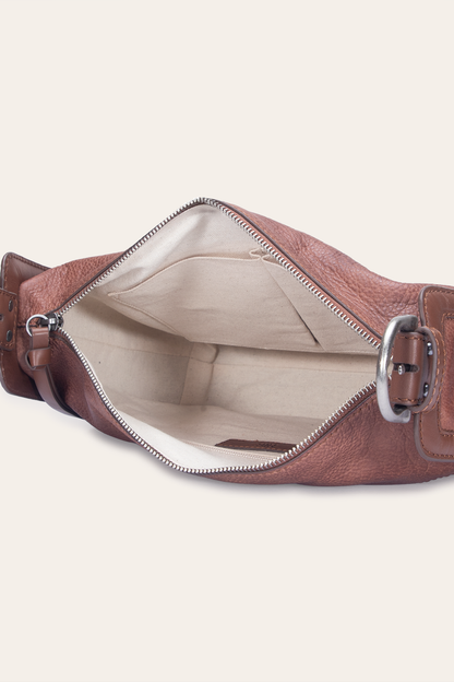 Women's Cognac Carla Studded Shoulder Bag | Frye Cognac