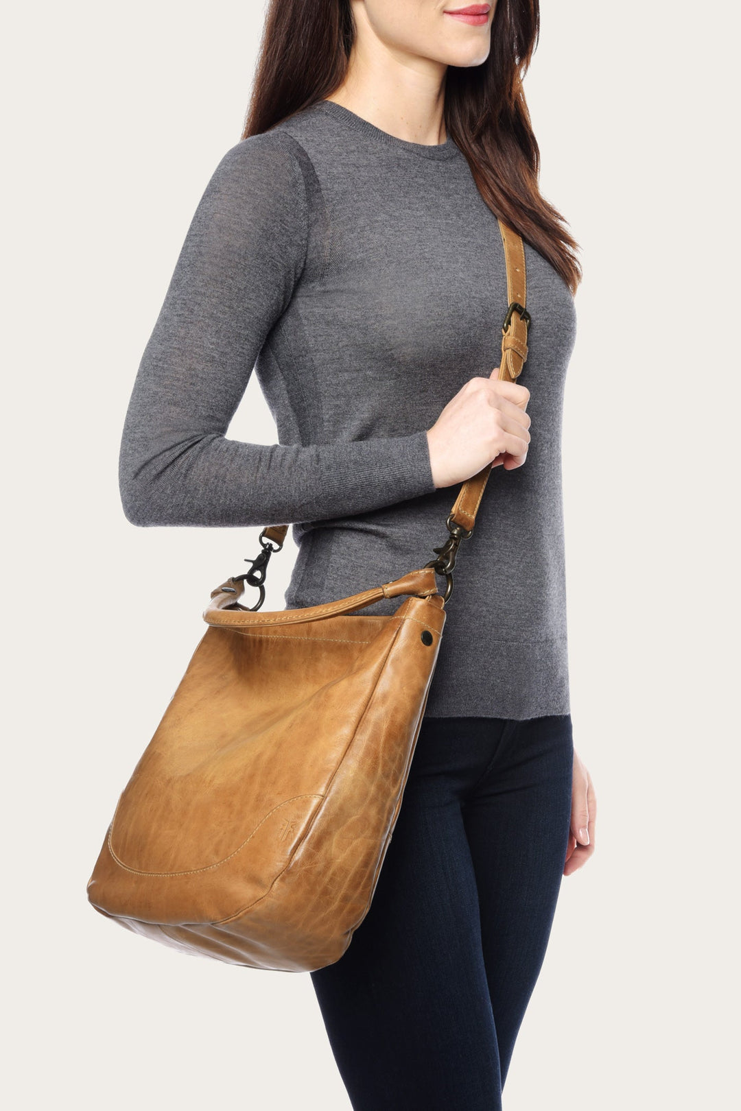 Melissa Beige Hobo | Frye Beige