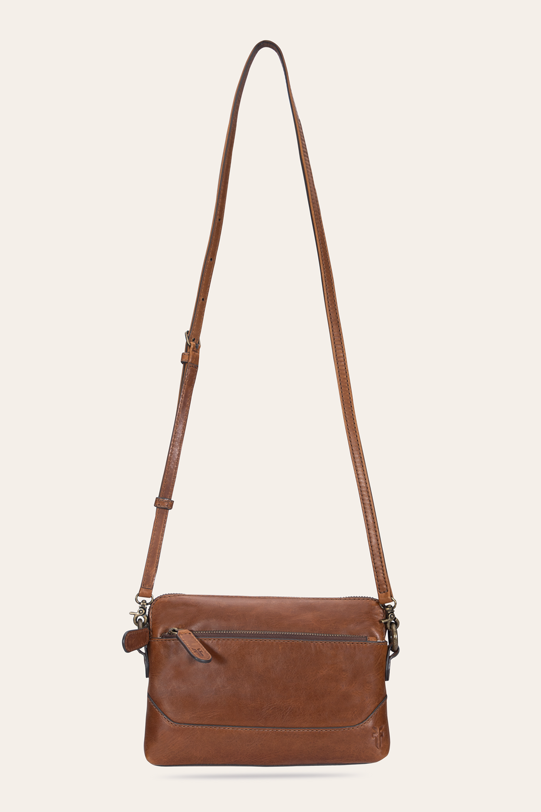 Melissa Cognac Crossbody Wristlet | Frye Cognac