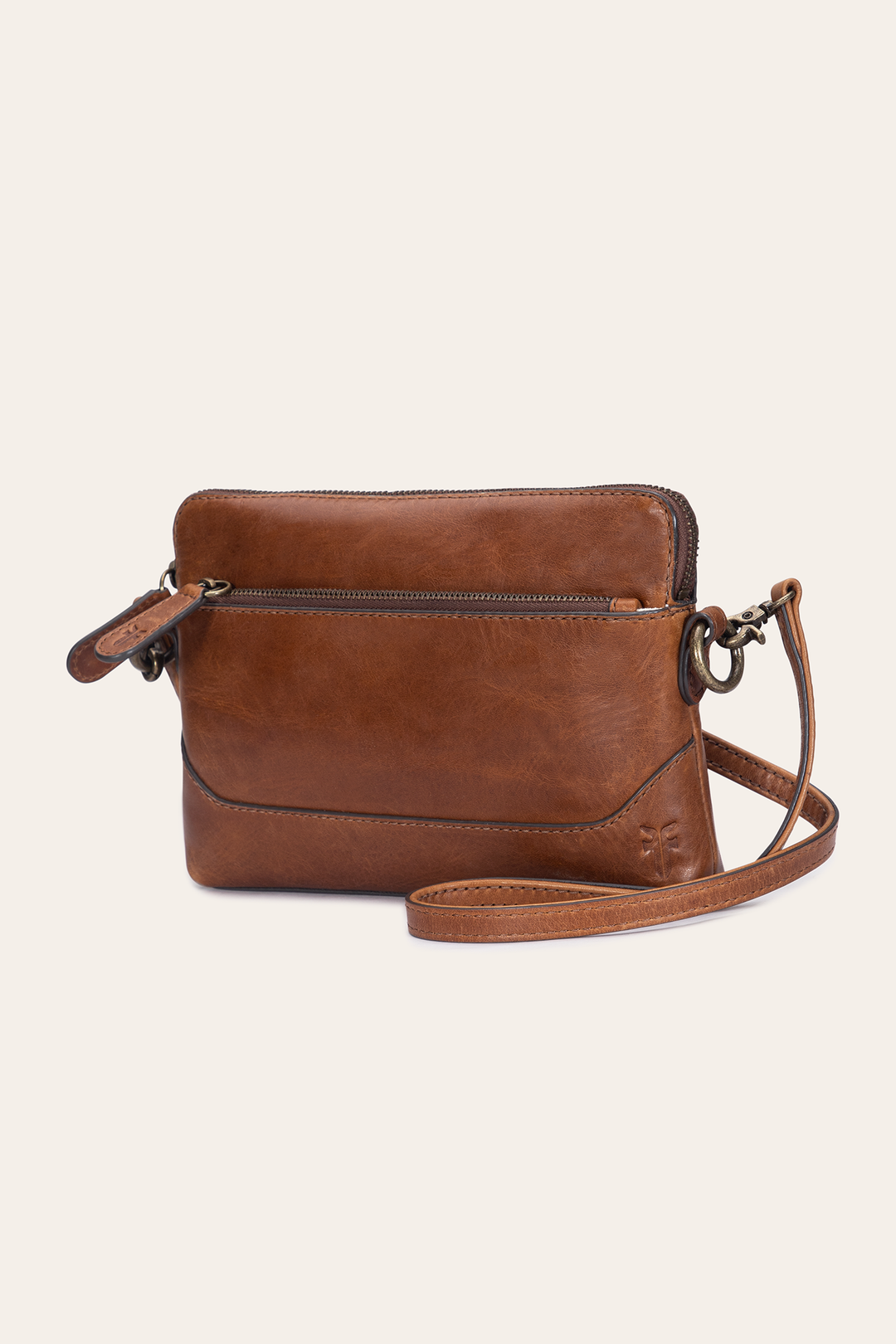 Melissa Cognac Crossbody Wristlet | Frye Cognac