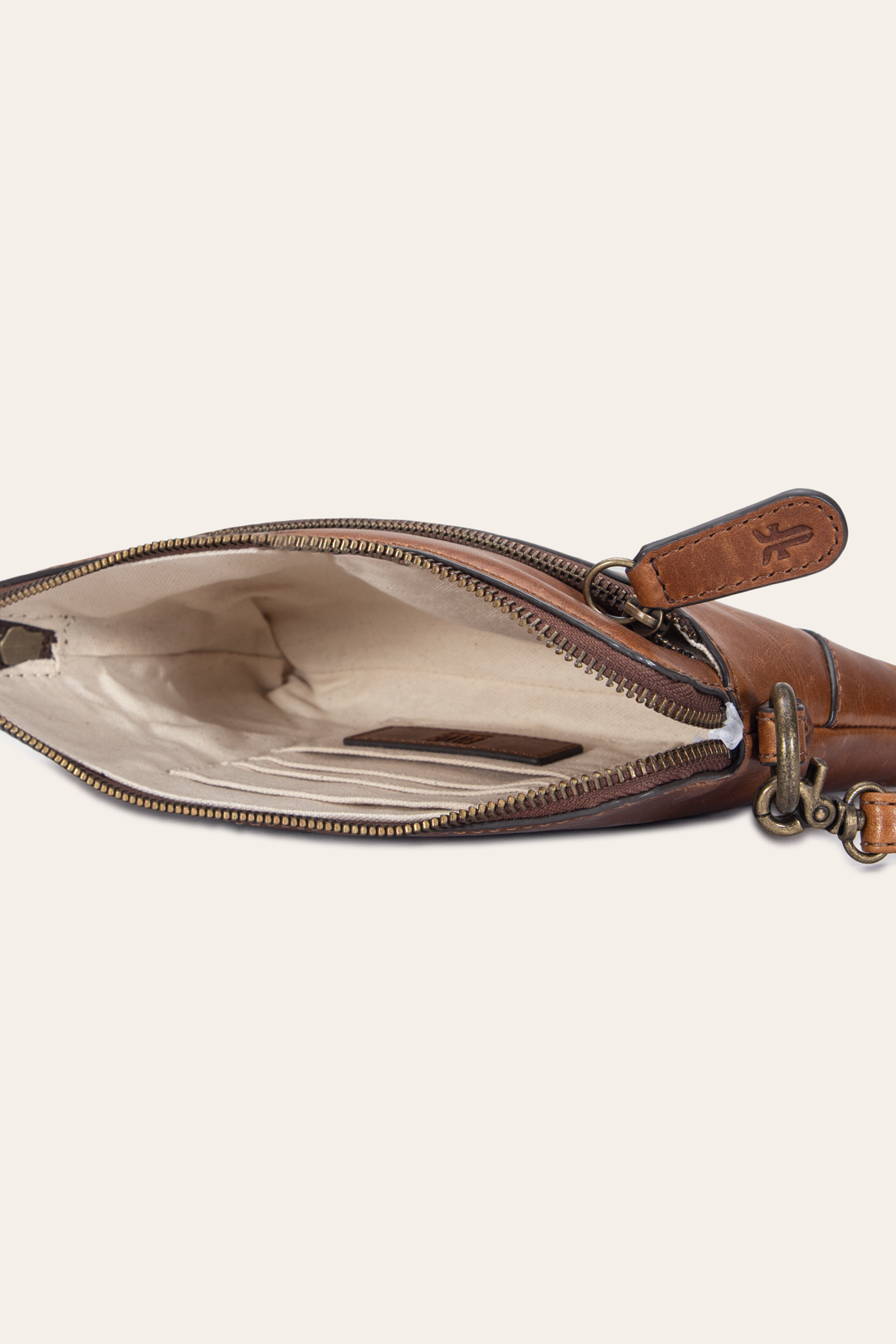 Melissa Cognac Crossbody Wristlet | Frye Cognac