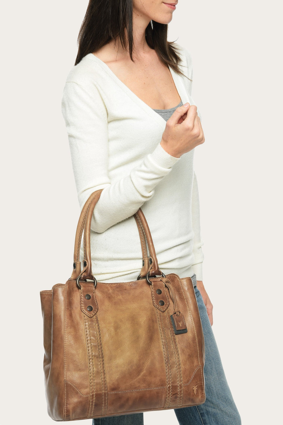 Melissa Beige Tote | Frye Beige