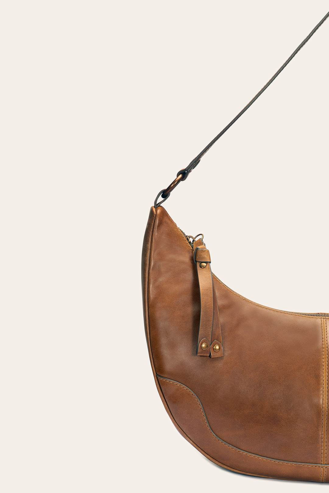 Melissa Cognac Crescent Hobo | Frye Cognac