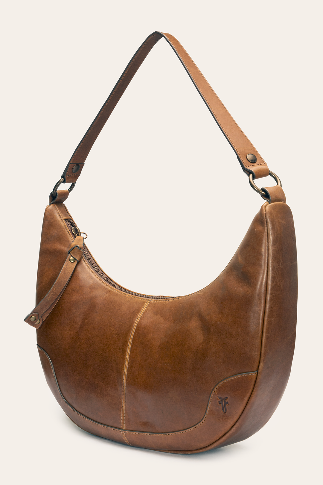 Melissa Cognac Crescent Hobo | Frye Cognac