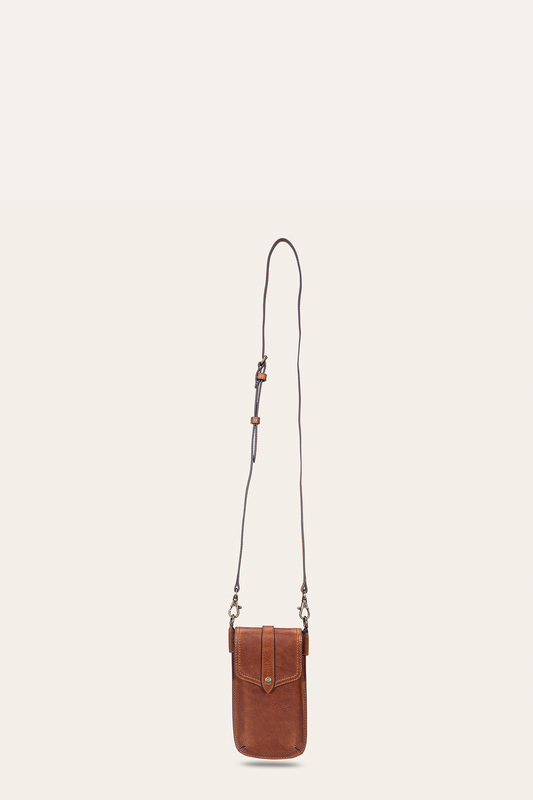 Melissa Cognac Phone Pouch | Frye Cognac