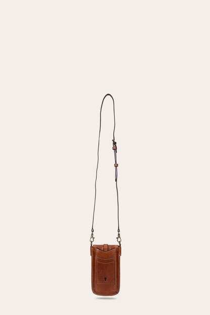 Melissa Cognac Phone Pouch | Frye Cognac