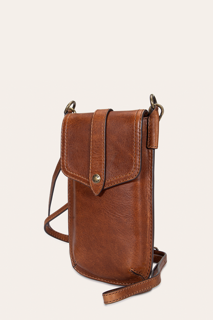 Melissa Cognac Phone Pouch | Frye Cognac