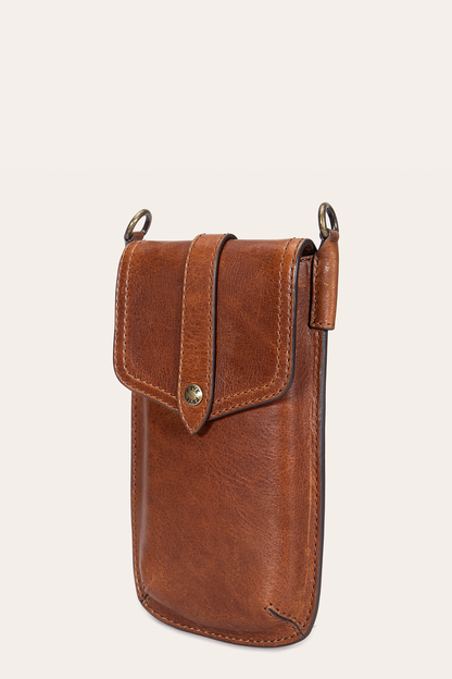Melissa Cognac Phone Pouch | Frye Cognac