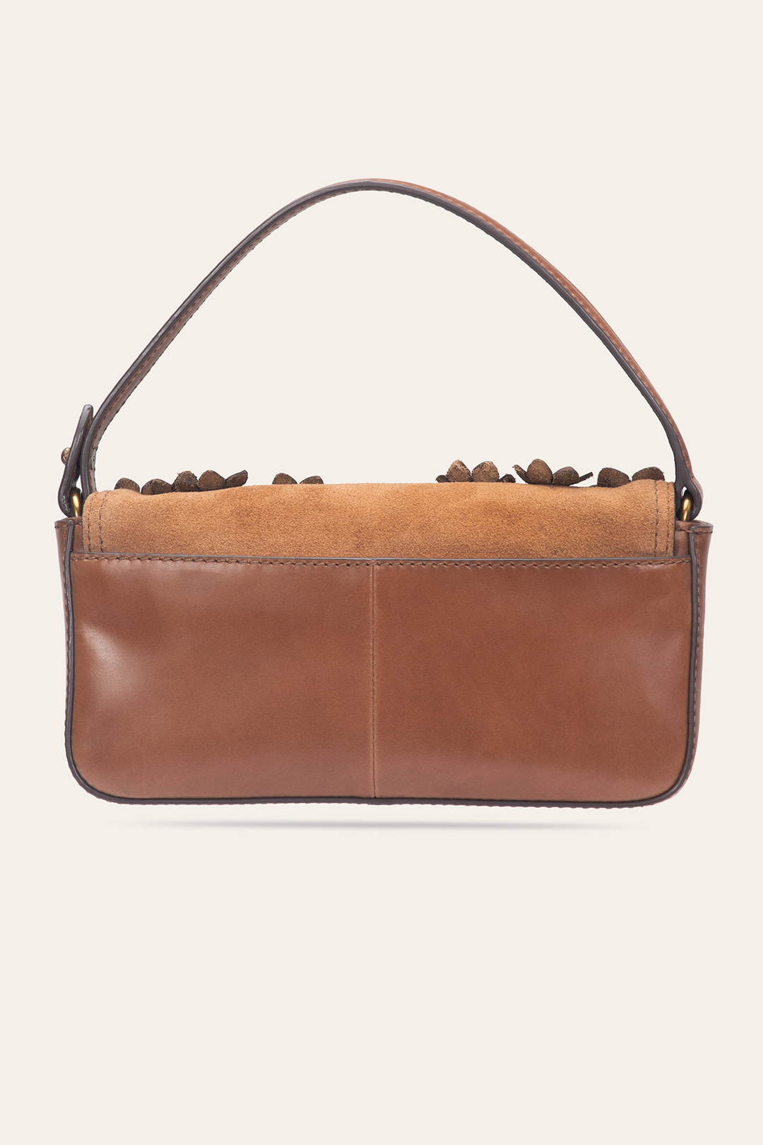 Cognac Melissa Floral Convertible Mini Flap | Frye Cognac