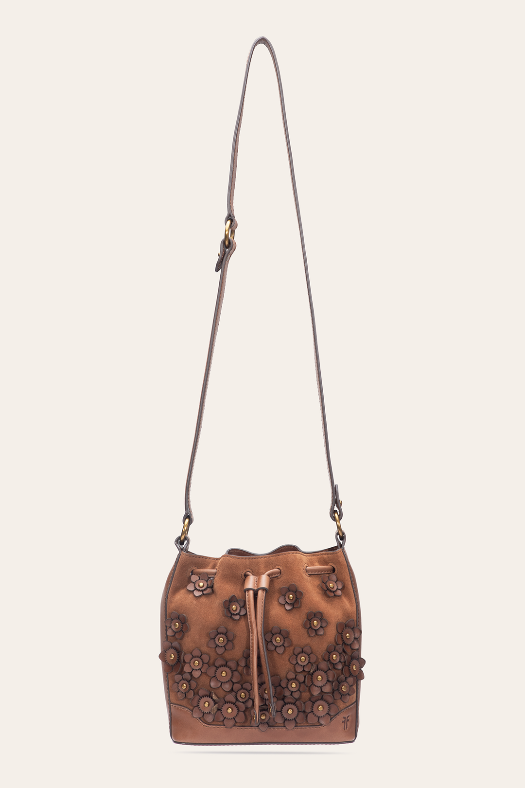 Cognac Melissa Floral Convertible Bucket | Frye Cognac