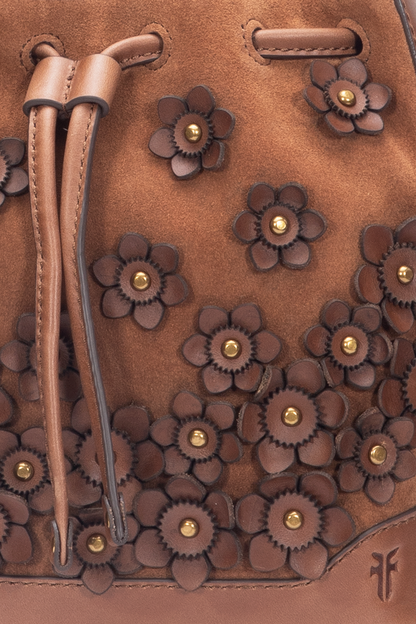 Cognac Melissa Floral Convertible Bucket | Frye Cognac