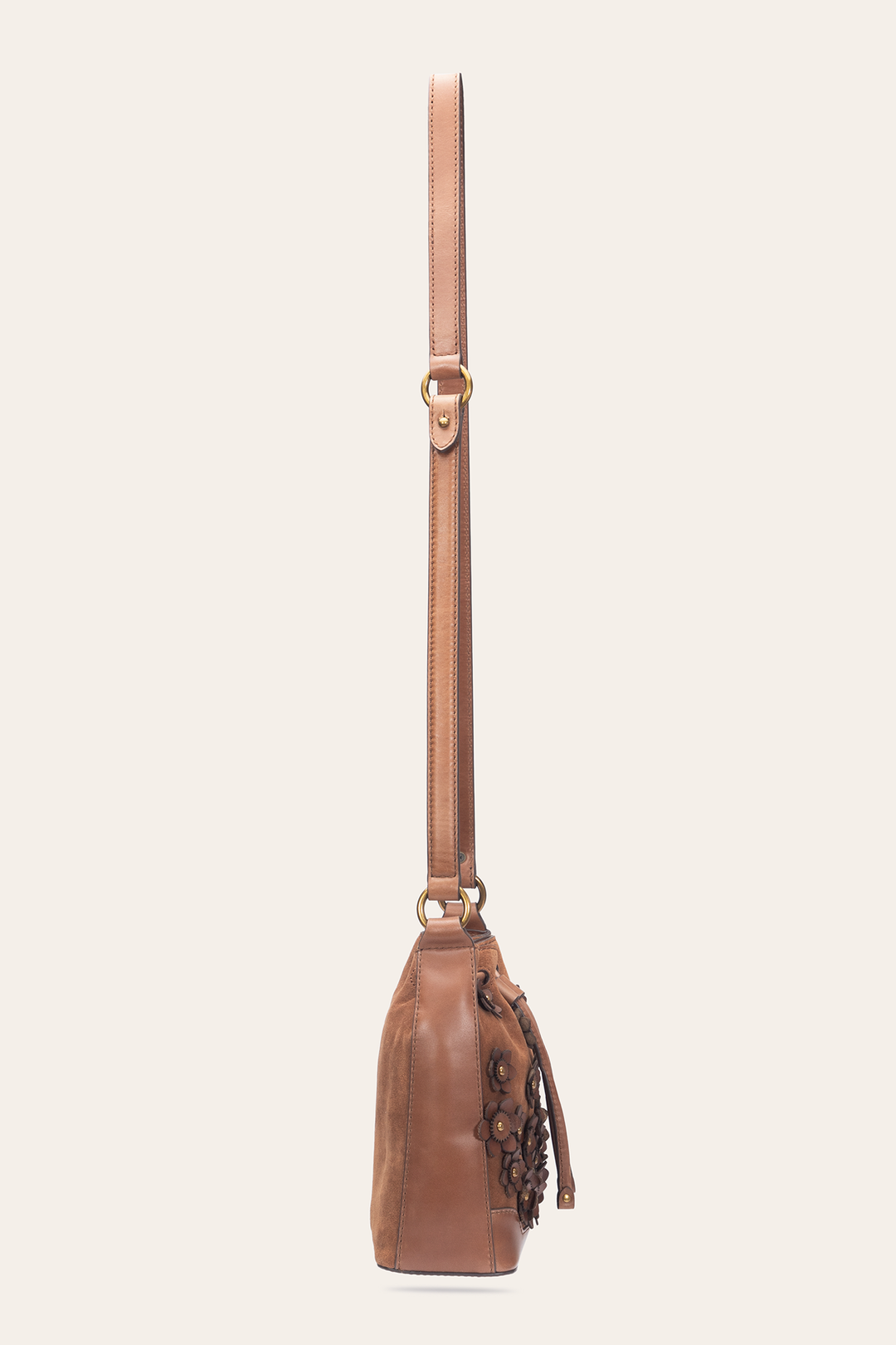 Cognac Melissa Floral Convertible Bucket | Frye Cognac