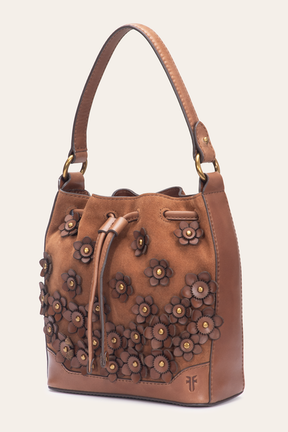 Cognac Melissa Floral Convertible Bucket | Frye Cognac