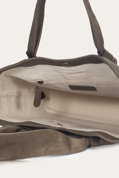 Dusty Olive Nora Knotted Tote | Frye Dusty Olive
