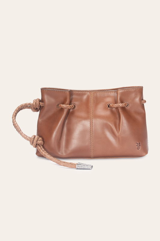 Cognac Caroline Wristlet Clutch | Frye Cognac
