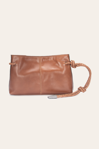 Cognac Caroline Wristlet Clutch | Frye Cognac