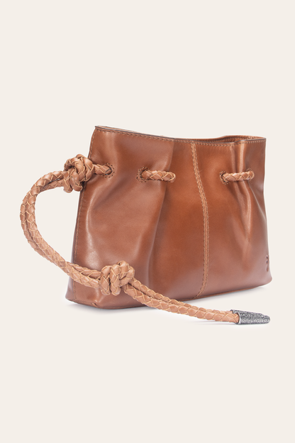Cognac Caroline Wristlet Clutch | Frye Cognac
