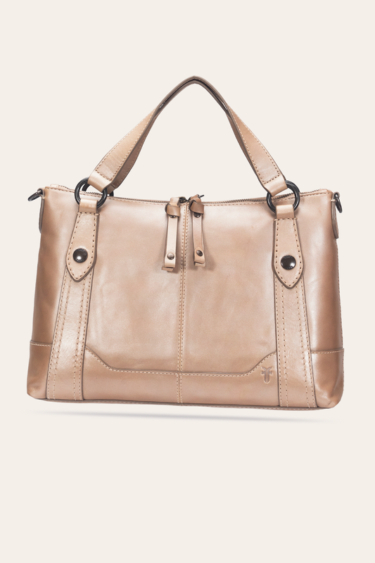 Light Bronze Melissa Medium Satchel | Frye Light Bronze