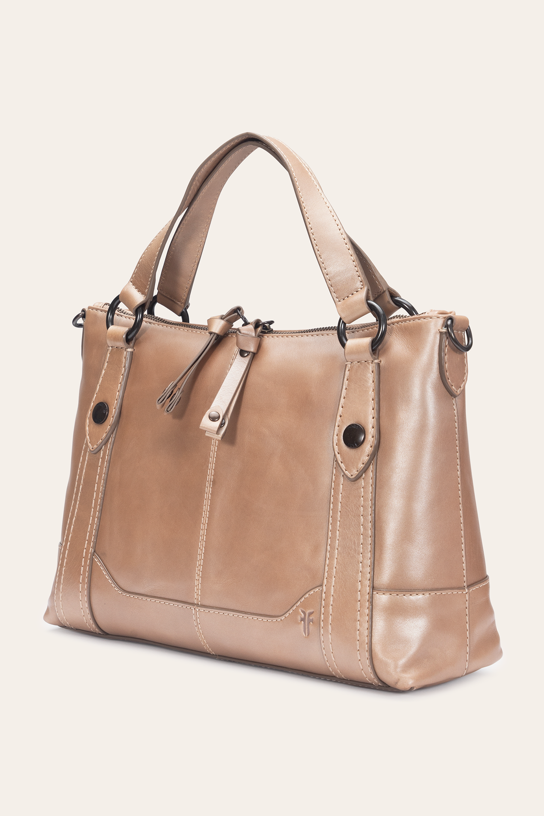 Light Bronze Melissa Medium Satchel | Frye Light Bronze