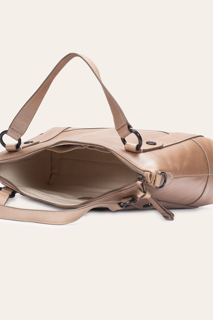 Light Bronze Melissa Medium Satchel | Frye Light Bronze