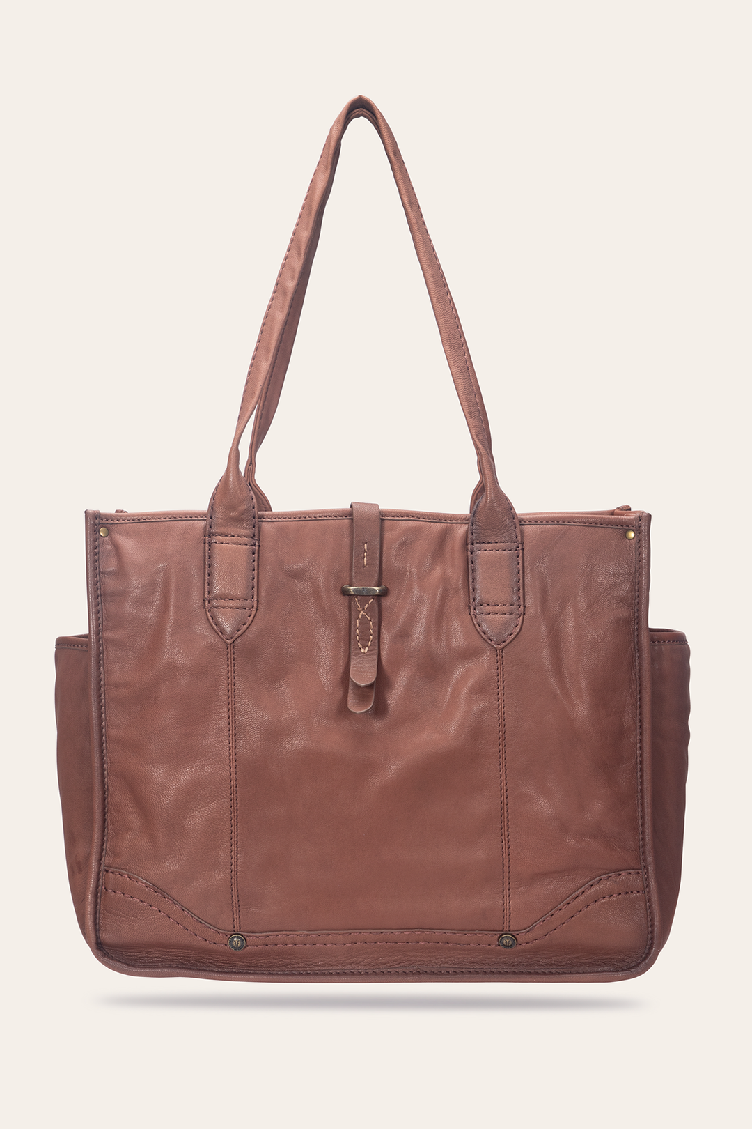 Campus Cognac Tote | Frye Cognac