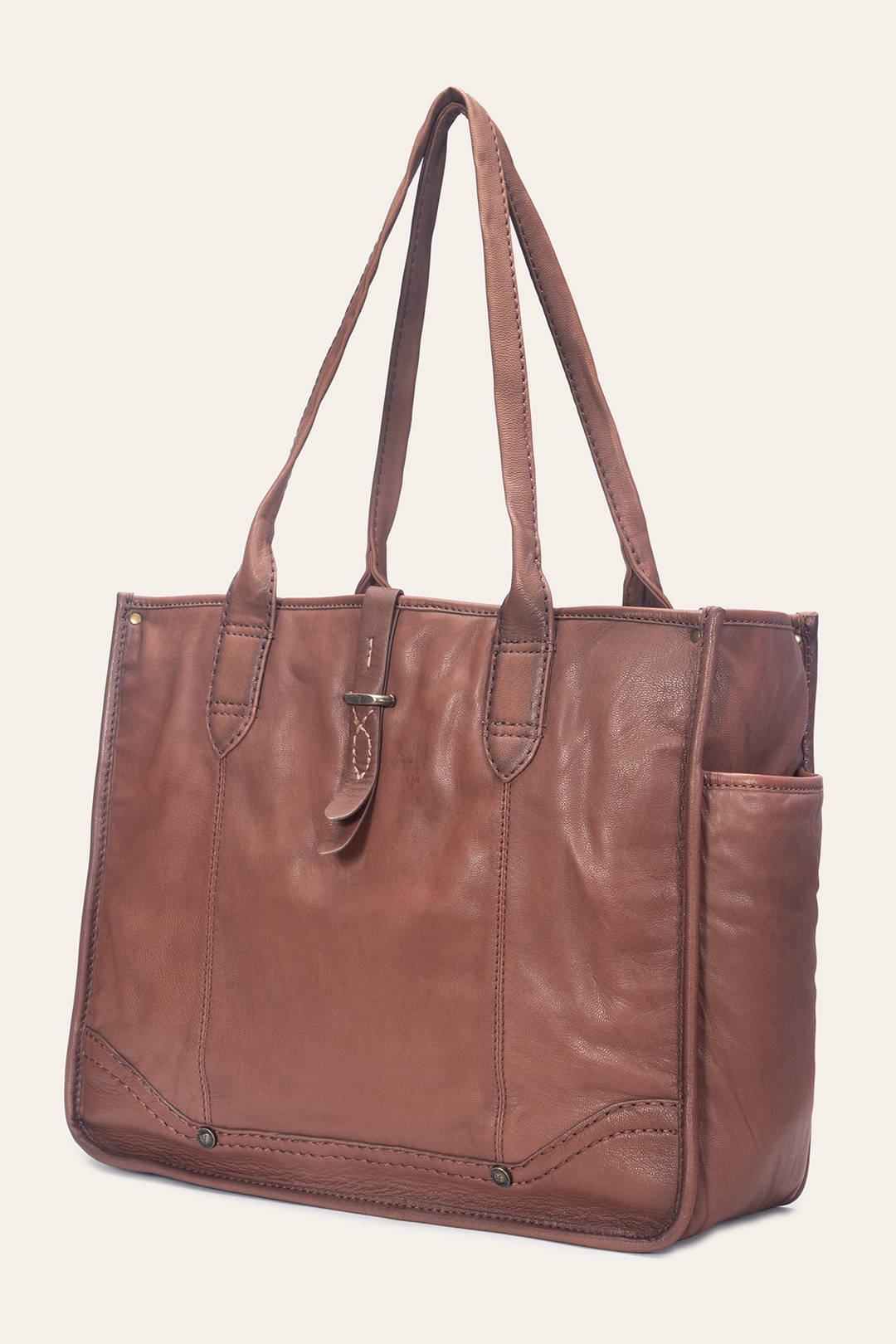 Campus Cognac Tote | Frye Cognac