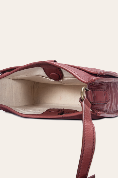 Campus Burgundy Crossbody | Frye Burgundy