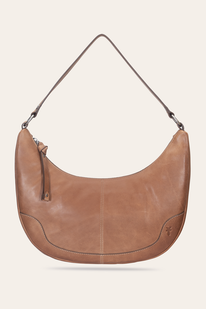 Melissa Beige Crescent Hobo | Frye Beige