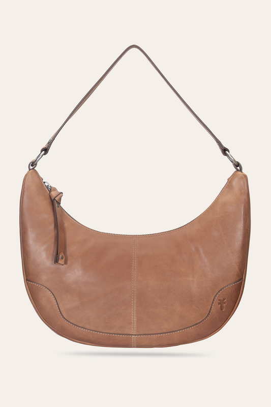 Melissa Beige Crescent Hobo | Frye Beige