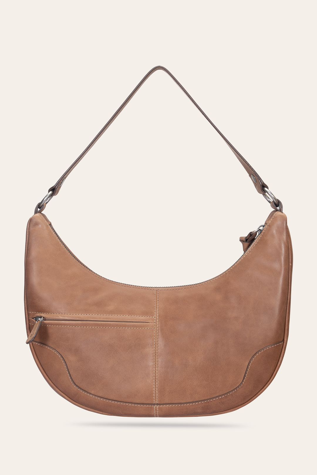 Melissa Beige Crescent Hobo | Frye Beige