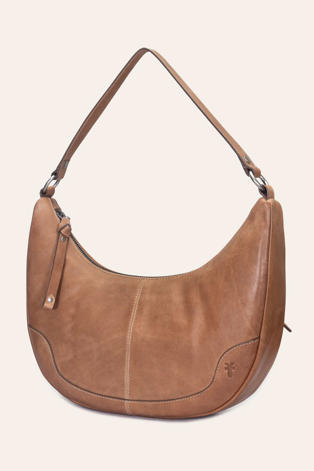Melissa Beige Crescent Hobo | Frye Beige