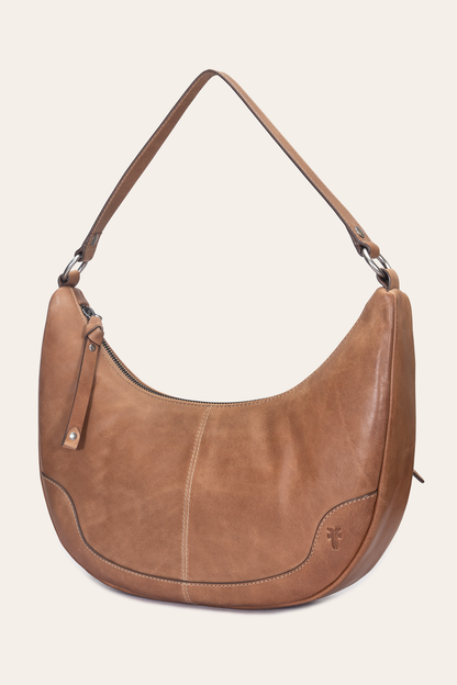 Melissa Beige Crescent Hobo | Frye Beige
