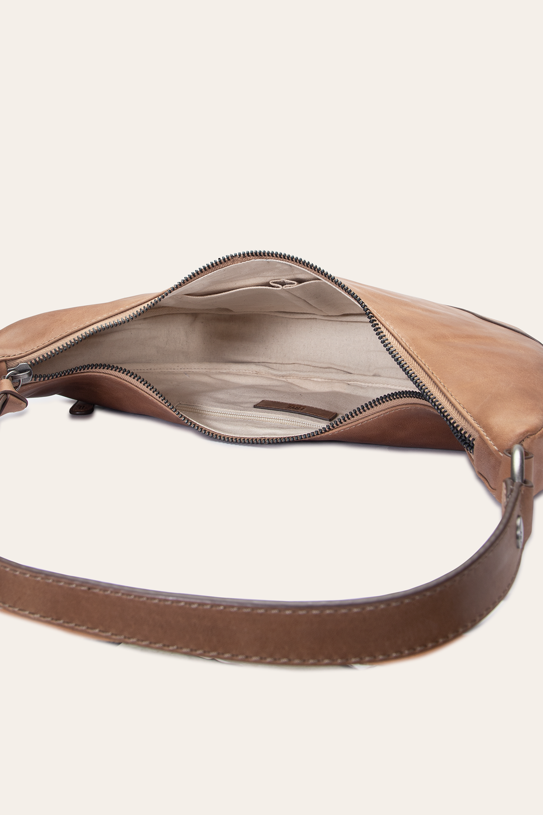 Melissa Beige Crescent Hobo | Frye Beige