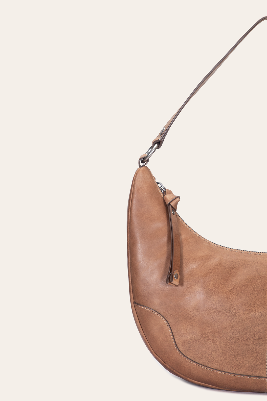 Melissa Beige Crescent Hobo | Frye Beige