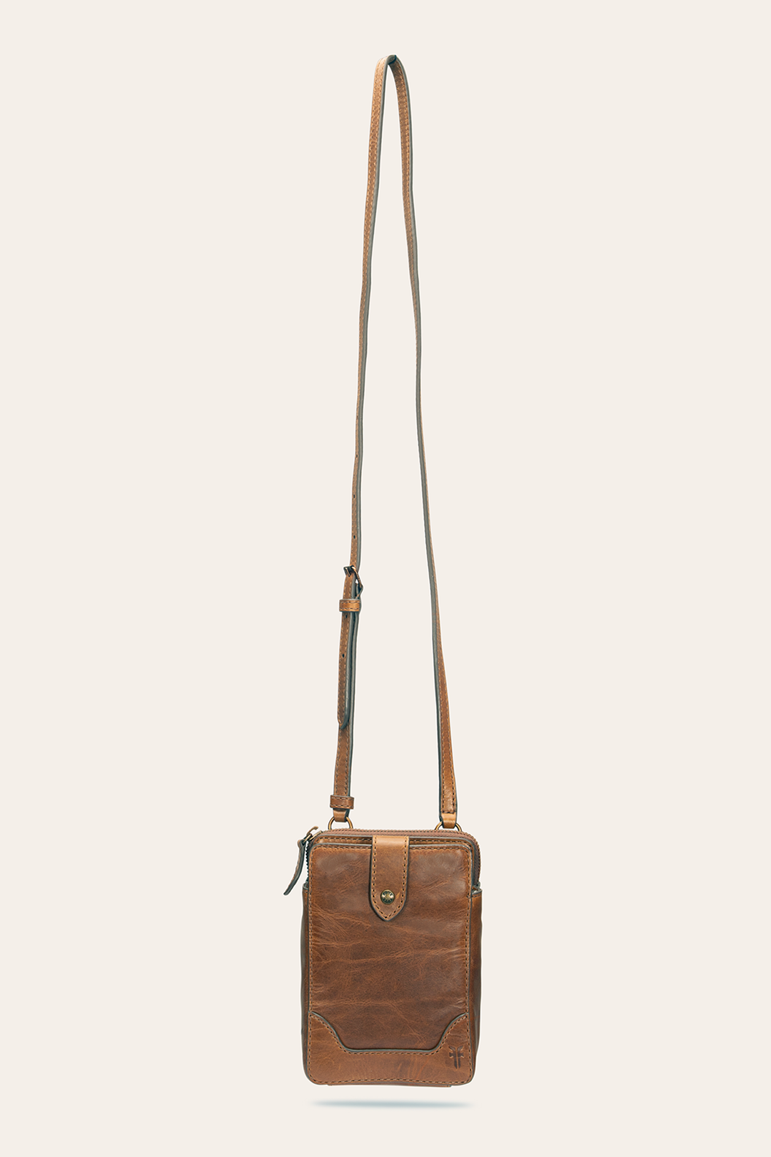 Melissa Cognac Phone Crossbody | Frye Cognac