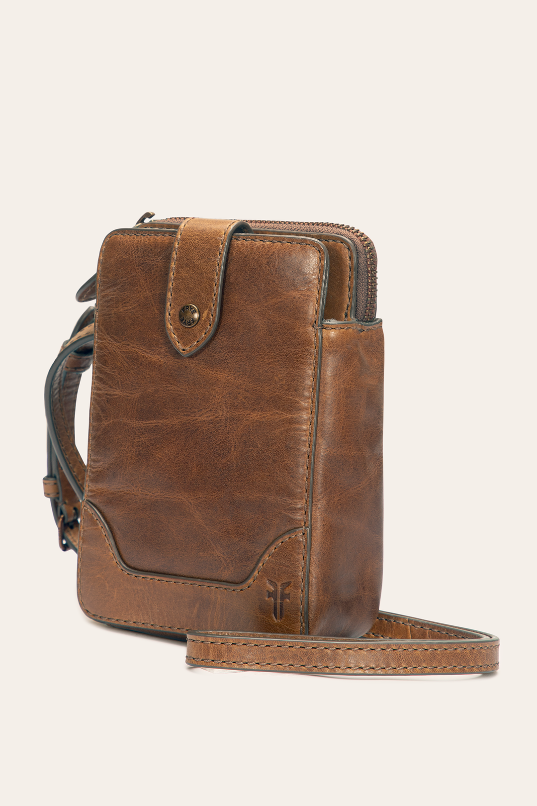 Melissa Cognac Phone Crossbody | Frye Cognac