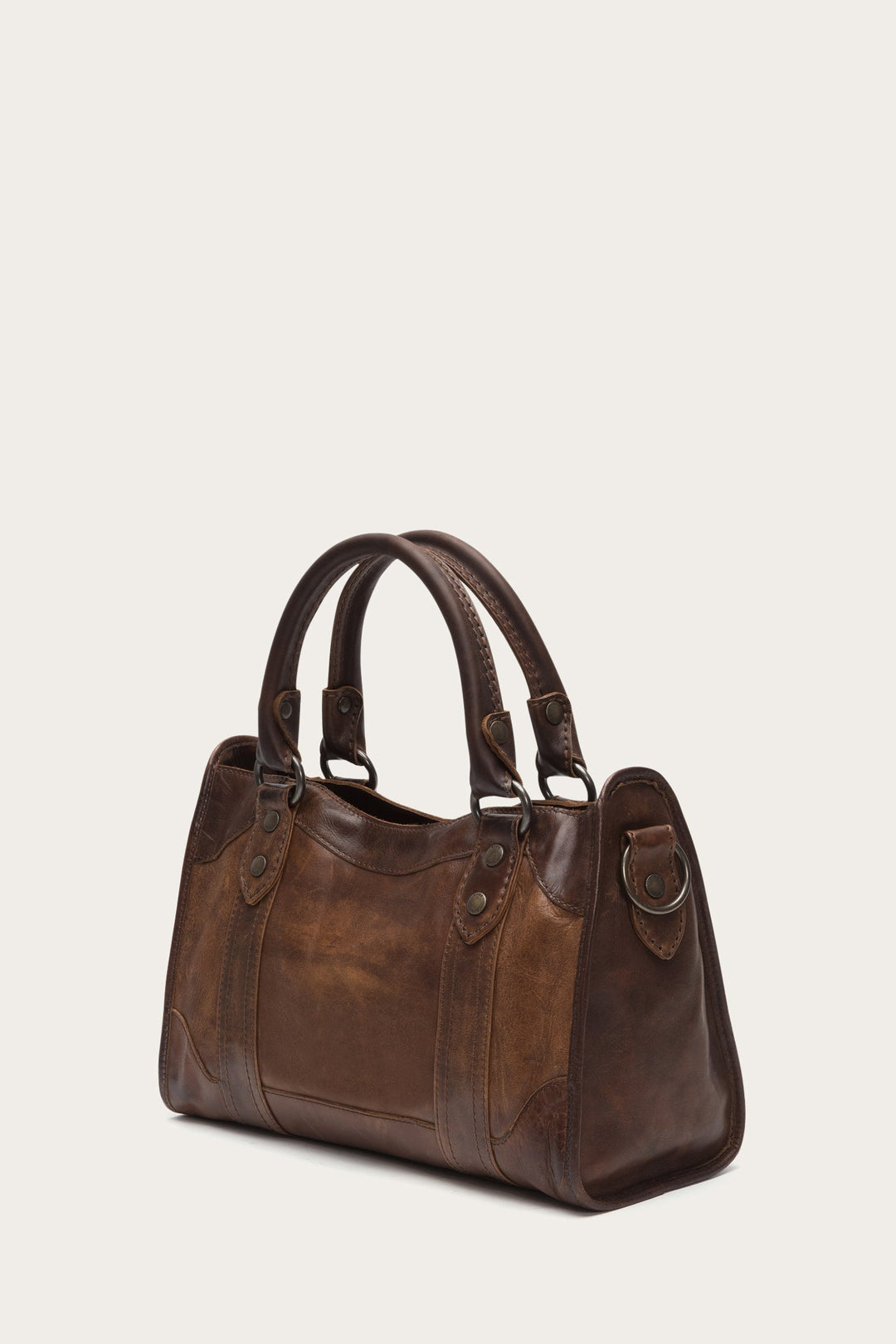 Melissa Dark Brown Satchel | Frye Dark Brown