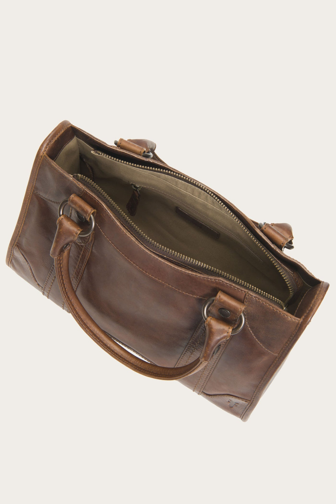 Melissa Dark Brown Satchel | Frye Dark Brown