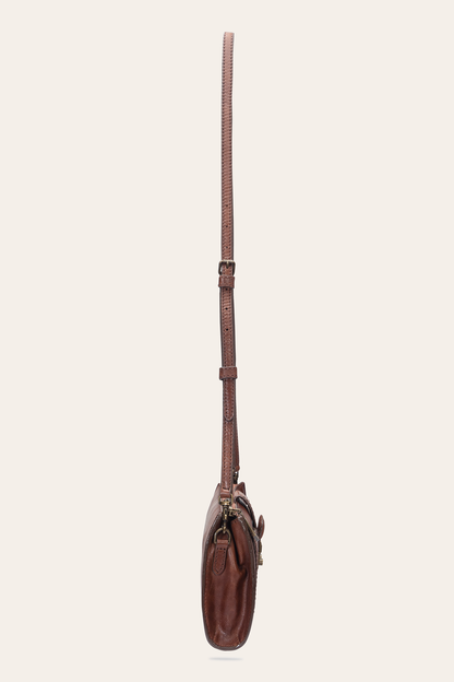 Alex Cognac Crossbody Clutch | Frye Cognac