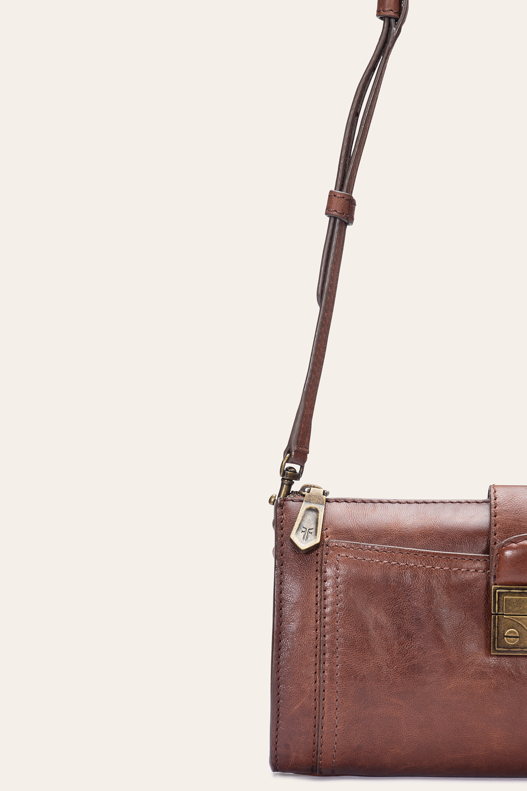 Alex Cognac Crossbody Clutch | Frye Cognac