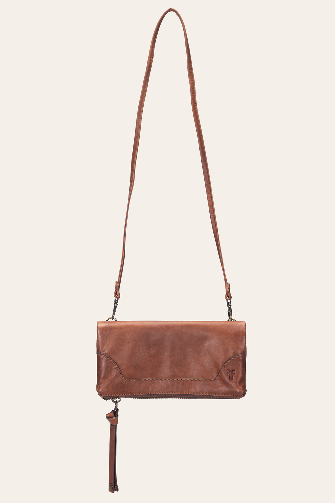 Melissa Cognac Crossbody Clutch | Frye Cognac