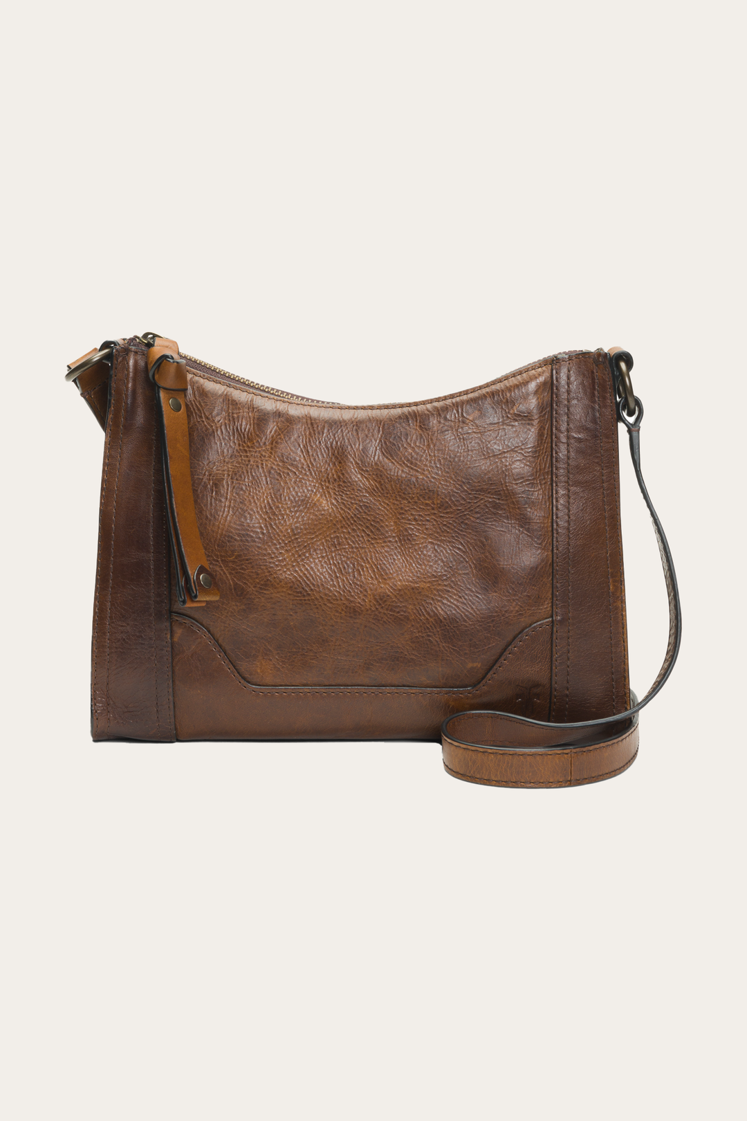 Melissa Zip Crossbody in Dark Brown | Frye Dark Brown
