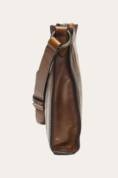 Melissa Zip Crossbody in Dark Brown | Frye Dark Brown