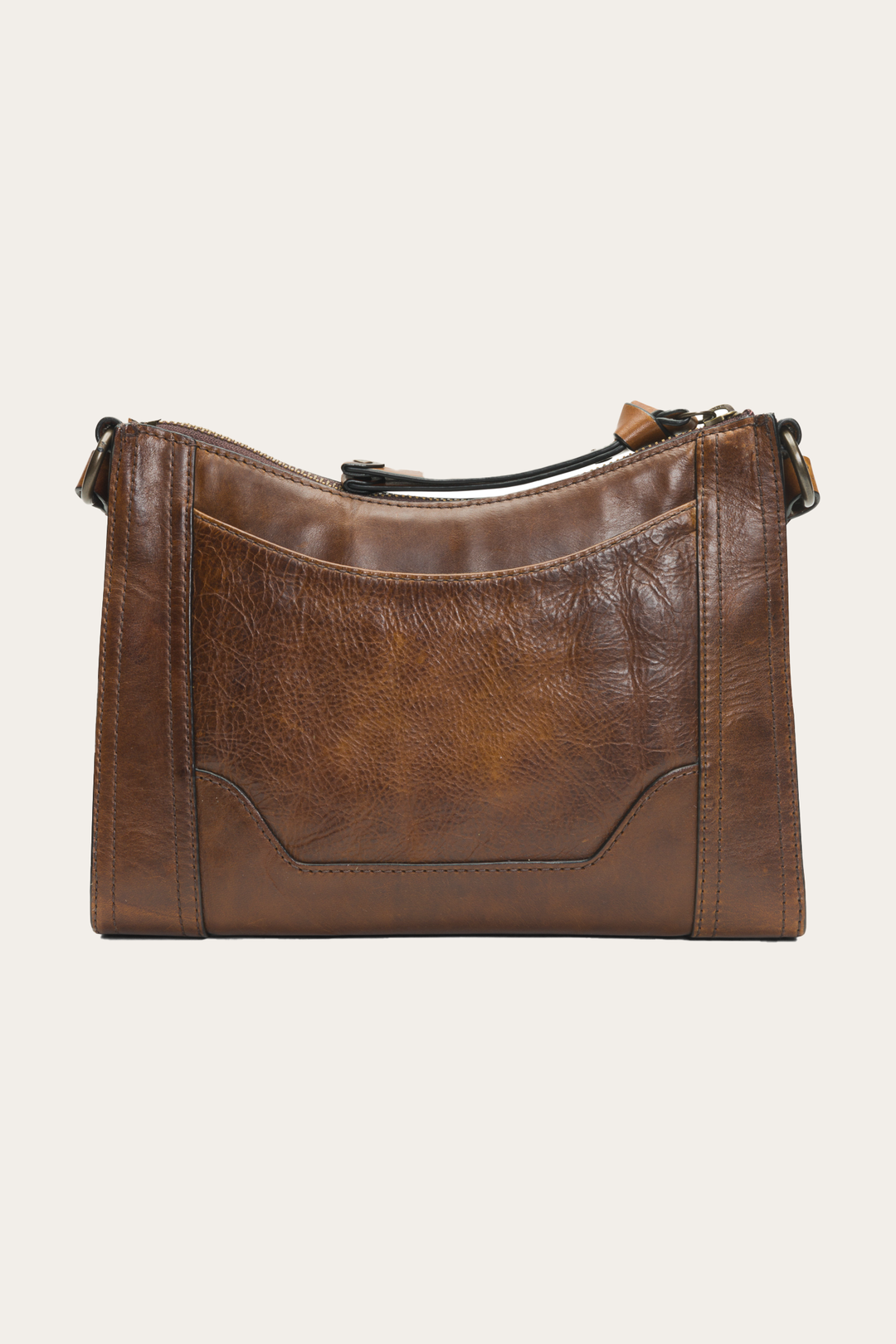 Melissa Zip Crossbody in Dark Brown | Frye Dark Brown