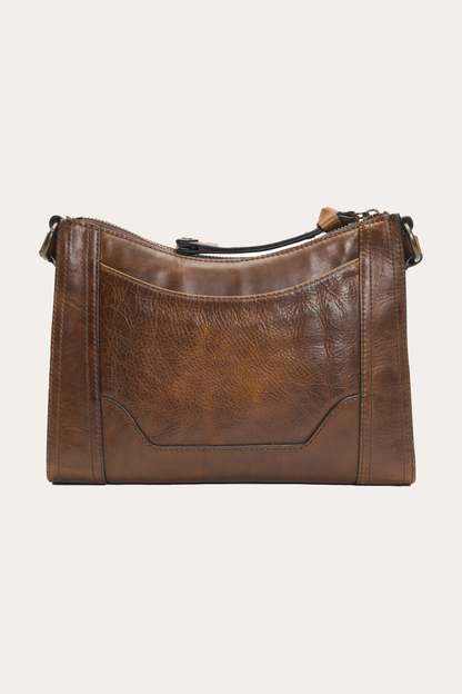 Melissa Zip Crossbody in Dark Brown | Frye Dark Brown
